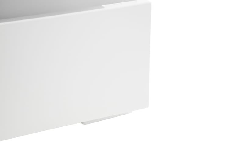 TV-benk Laritstorp 169 cm LED-belysning - Hvit/Høyglans - TV benk & mediabenk