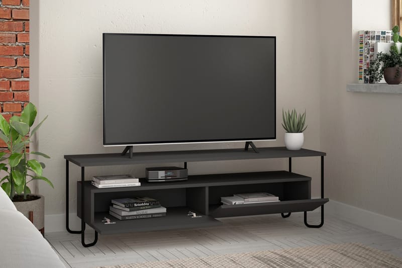 TV-Benk Lindome 150 cm - Grå - Møbler - TV- & Mediamøbler - TV benk & mediabenk