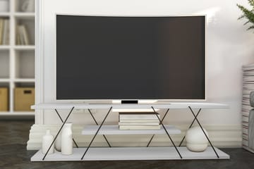TV-benk Ljusfors 120 cm - Hvit - Møbler - TV- & Mediamøbler - TV benk & mediabenk