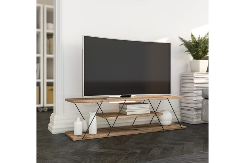 TV-benk Ljusfors 120 cm - Valnøtt - Møbler - TV- & Mediamøbler - TV benk & mediabenk
