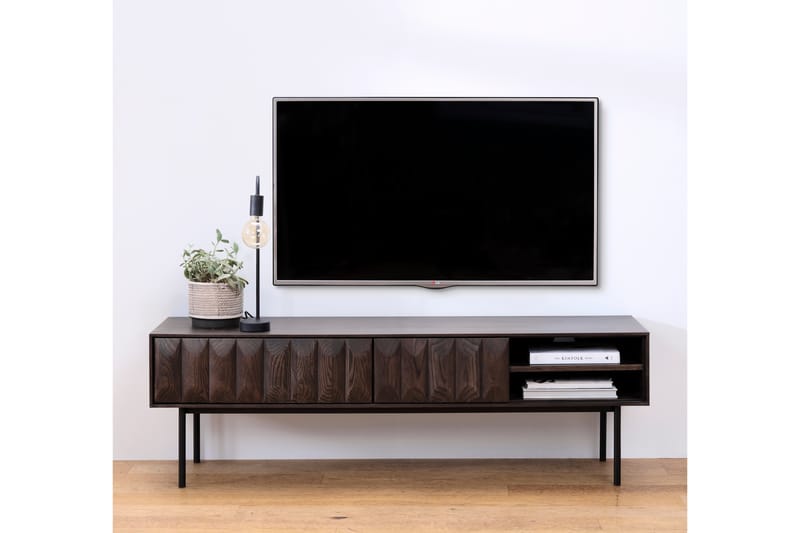 Tv-benk Medric 160 cm - Brun - TV benk & mediabenk