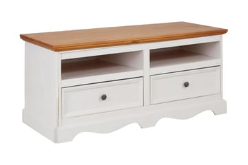 TV-benk Moana 120 cm - Hvit|Brun - Møbler - TV- & Mediamøbler - TV benk & mediabenk