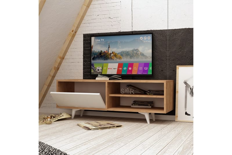 TV-benk Naidaj 120 cm med Hyller - TV benk & mediabenk