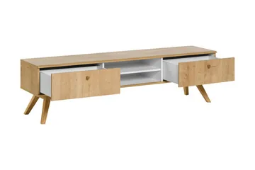 TV-benk Nature  179,5 cm Hvit/Natur - Natur - Møbler - TV- & Mediamøbler - TV benk & mediabenk