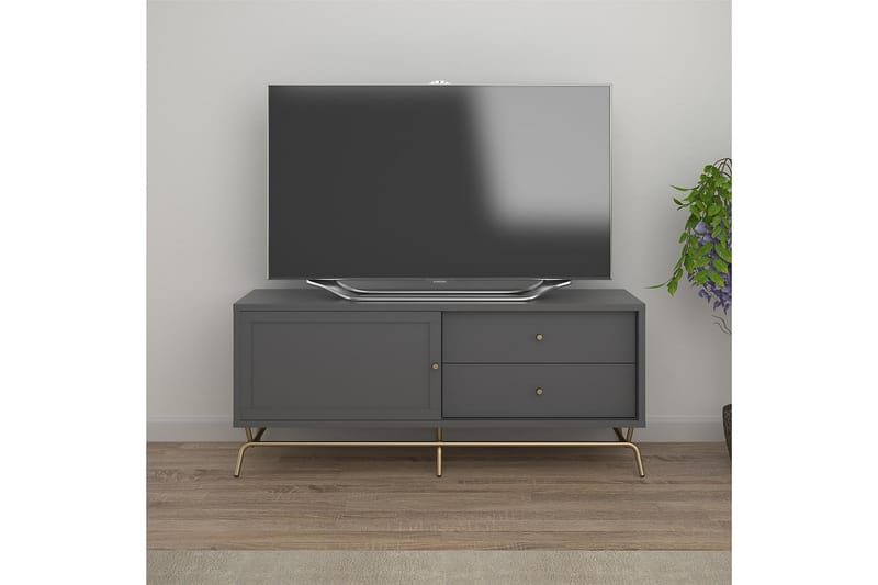 Tv-benk Nova 150x48 cm Grafittgrå - CosmoLiving - TV benk & mediabenk