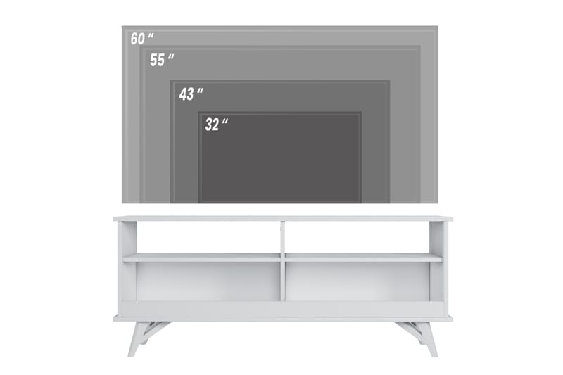 TV-benk Olivaries 140 cm - Hvit - TV benk & mediabenk