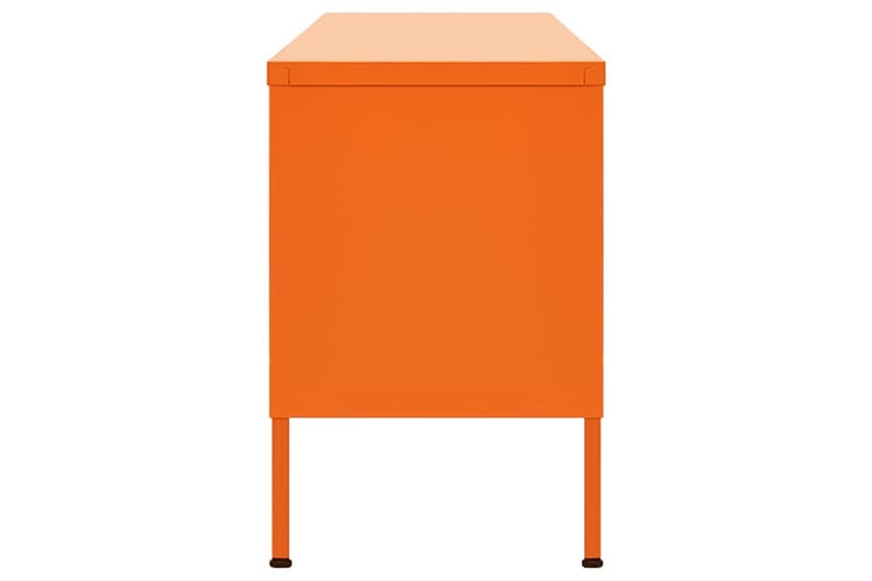 TV-benk oransje 105x35x50 cm stål - Oransj - TV benk & mediabenk