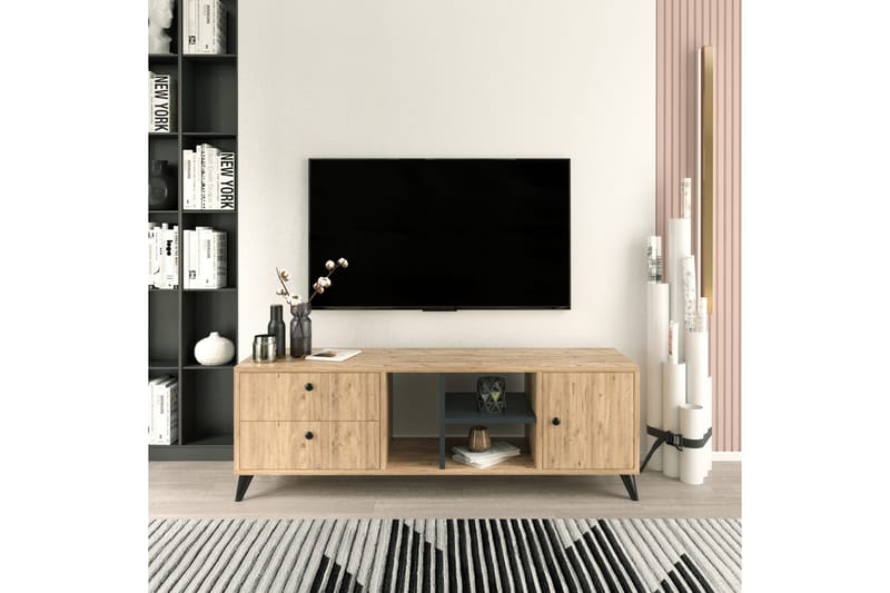 TV-benk Oxaca 150 cm - Natur - TV benk & mediabenk