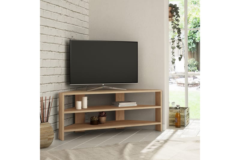 TV-benk Rodger 114 cm - Lysebrun - TV benk & mediabenk