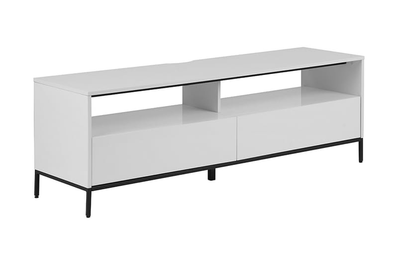 TV-Benk Rodricks 150 cm med LED - Hvit - TV benk & mediabenk