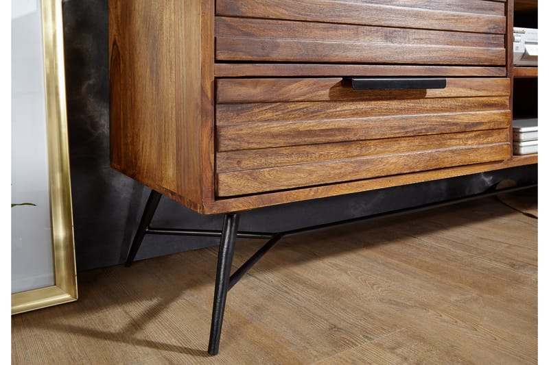 TV-Benk Stamer 160 cm - Brun - Møbler - TV- & Mediamøbler - TV benk & mediabenk