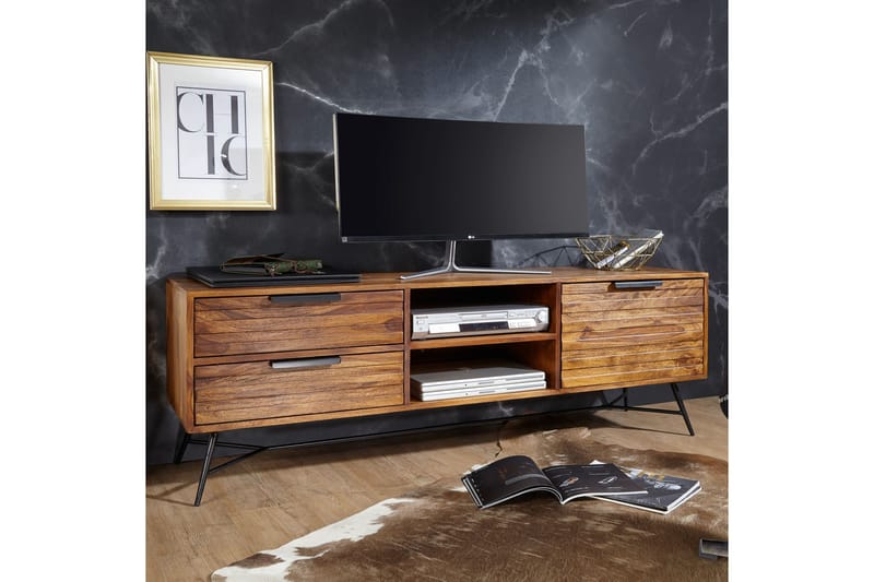 TV-Benk Stamer 160 cm - Brun - Møbler - TV- & Mediamøbler - TV benk & mediabenk