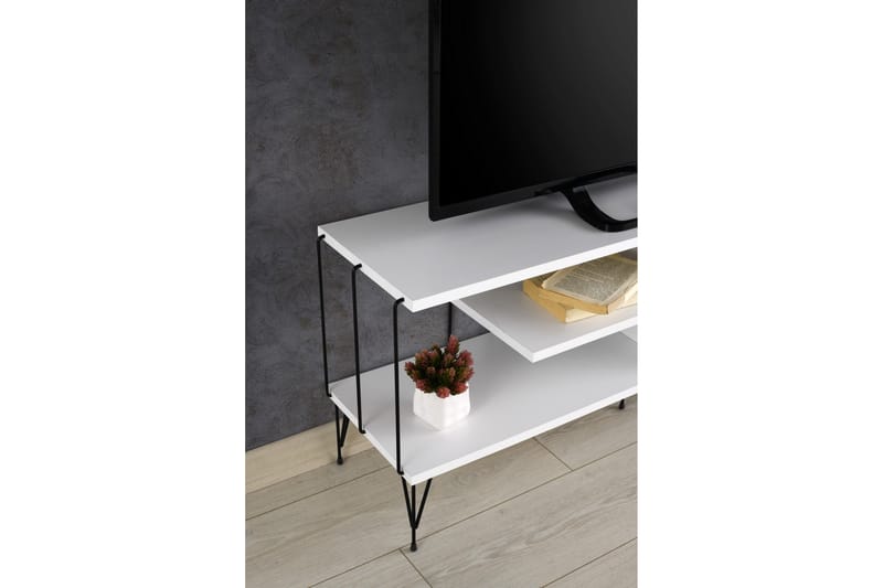 TV-benk Steinhagen 120 cm - Hvit - TV benk & mediabenk