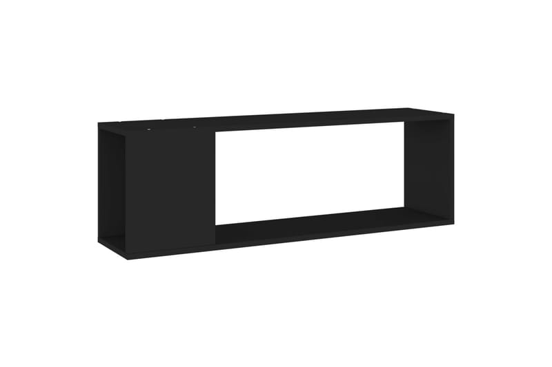 TV-benk svart 100x24x32 cm sponplate - Svart - TV benk & mediabenk