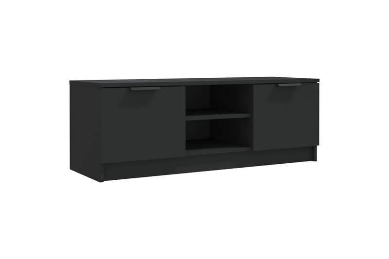 TV-benk svart 102x35x36,5 cm konstruert tre - Svart - TV benk & mediabenk
