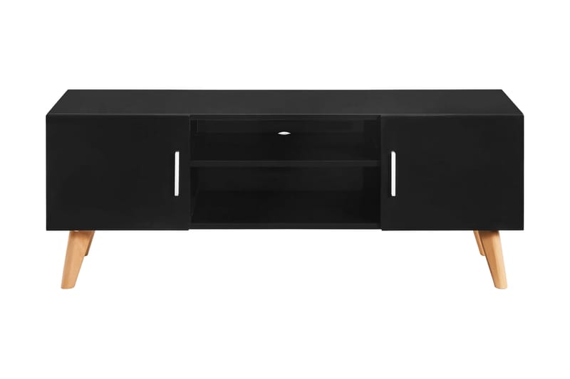 TV-benk svart 120x40x46 cm MDF - Svart - TV benk & mediabenk