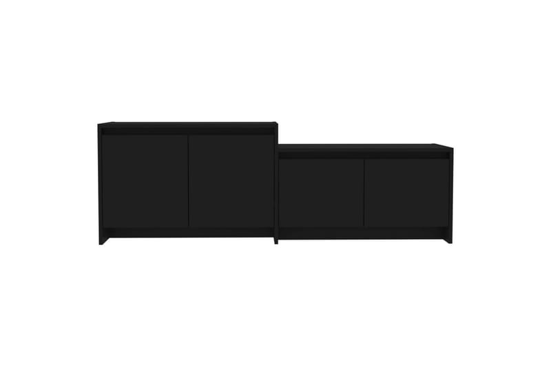 TV-benk svart 146,5x35x50 cm sponplate - Svart - TV benk & mediabenk