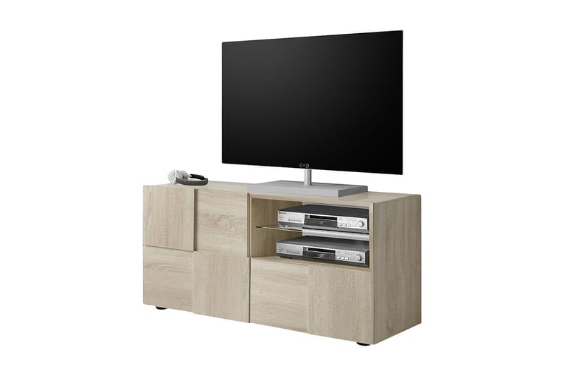 TV-benk Tabor 121 cm - Samoa Eik|Tre - TV benk & mediabenk