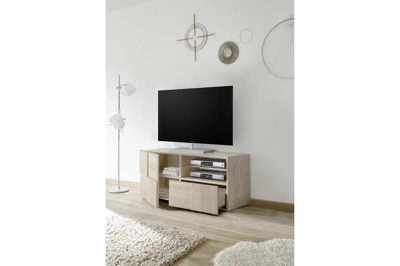 TV-benk Tabor 121 cm - Samoa Eik|Tre - TV benk & mediabenk