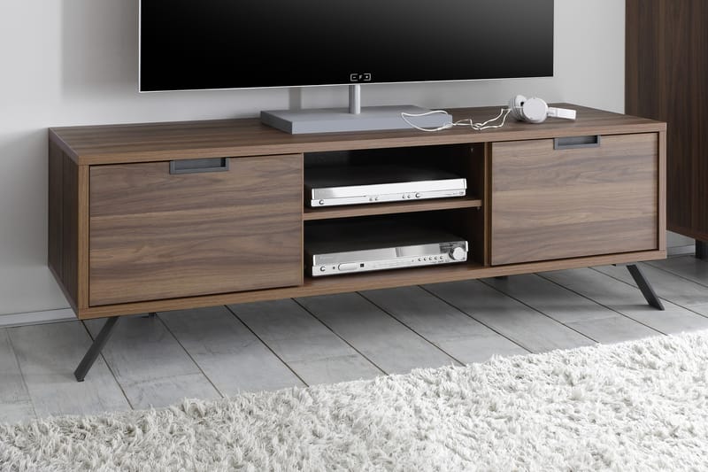 TV-benk Terreno 156 cm - Mørkebrun - Møbler - TV- & Mediamøbler - TV benk & mediabenk