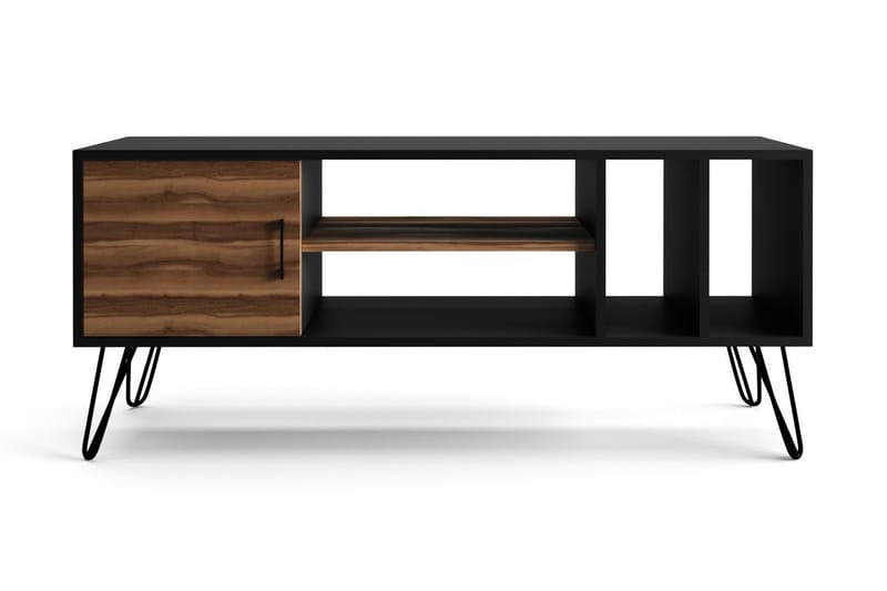 TV-benk TISSELT 150 cm - Svart/Brun - TV benk & mediabenk