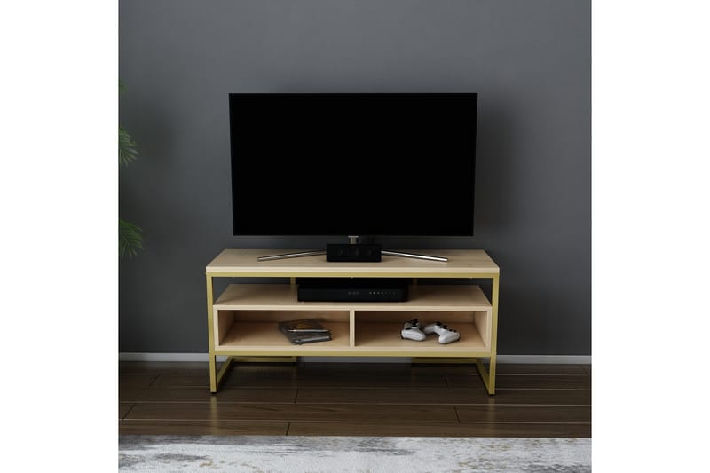 Tv-benk Urgby 110x49,9 cm - Gull - TV benk & mediabenk