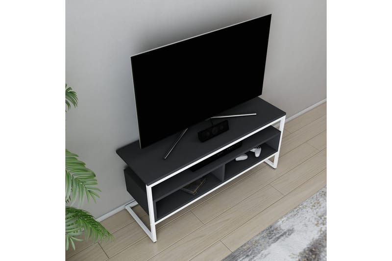 Tv-benk Urgby 110x49,9 cm - Hvit - TV benk & mediabenk