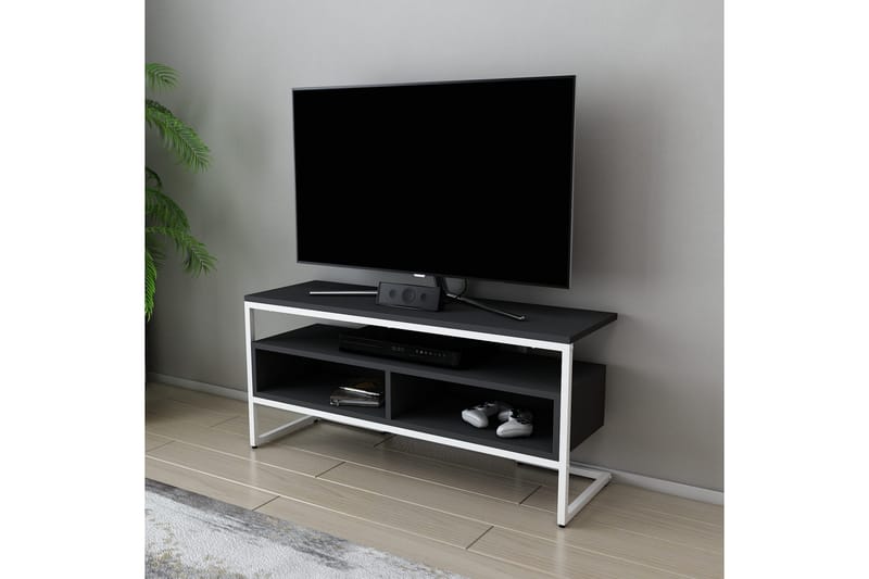 Tv-benk Urgby 110x49,9 cm - Hvit - TV benk & mediabenk