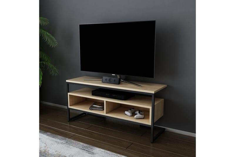 Tv-benk Urgby 110x49,9 cm - Svart - TV benk & mediabenk