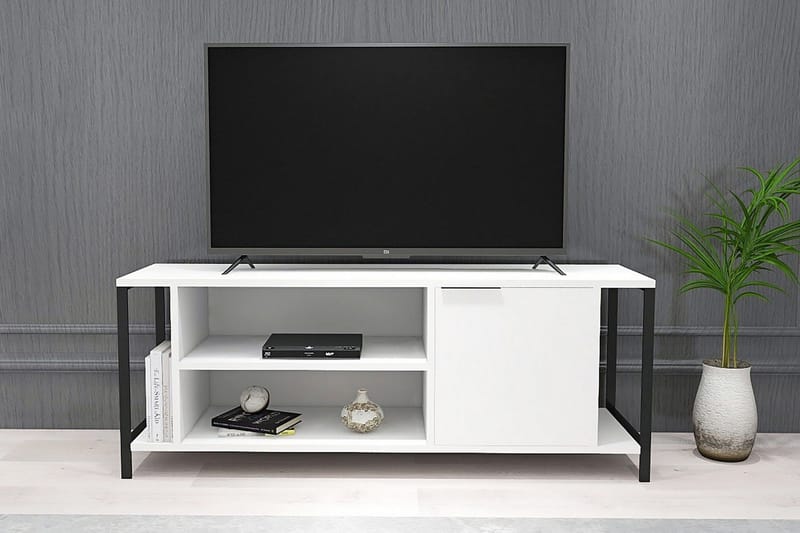 Tv-benk Urgby 120x54 cm - Hvit - TV benk & mediabenk