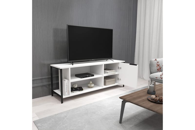 Tv-benk Urgby 120x54 cm - Hvit - TV benk & mediabenk