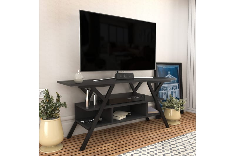 Tv-benk Urgby 120x55 cm - Svart - TV benk & mediabenk