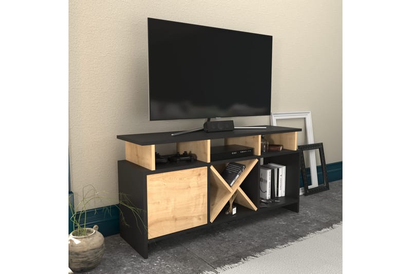 Tv-benk Urgby 120x60,6 cm - Antrasitt - TV benk & mediabenk