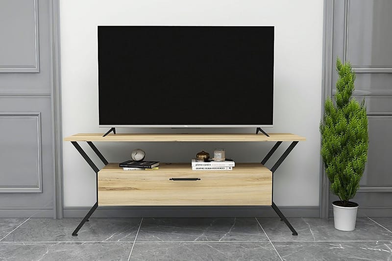 Tv-benk Urgby 124x54 cm - Flerfarget - TV benk & mediabenk