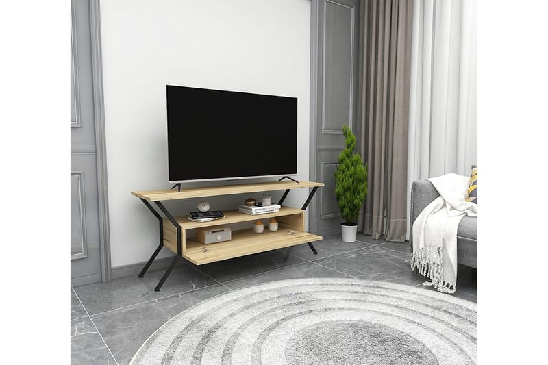 Tv-benk Urgby 124x54 cm - Flerfarget - TV benk & mediabenk