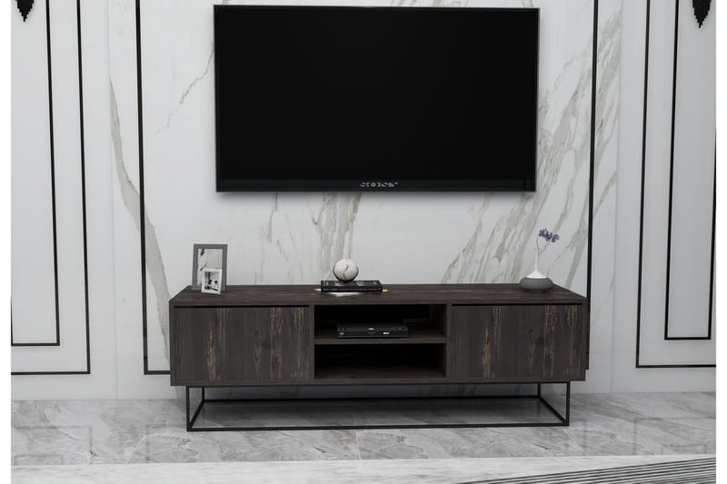 Tv-benk Urgby 140x50 cm - Brun - TV benk & mediabenk