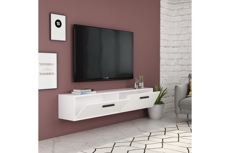 Tv-benk Urgby 150x45 cm - Hvit - TV benk & mediabenk