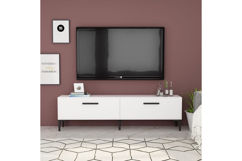 Tv-benk Urgby 150x45 cm - Hvit - TV benk & mediabenk