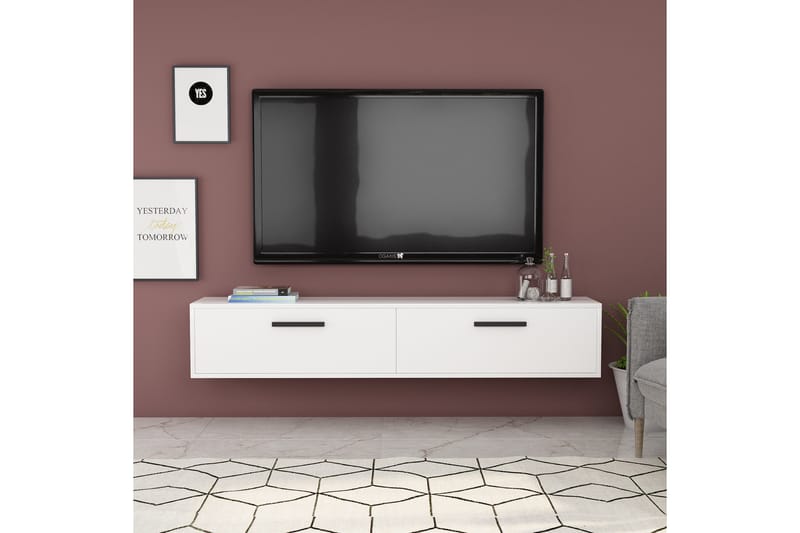 Tv-benk Urgby 150x45 cm - Hvit - TV benk & mediabenk