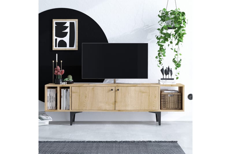 Tv-benk Urgby 150x47 cm - Blå - TV benk & mediabenk