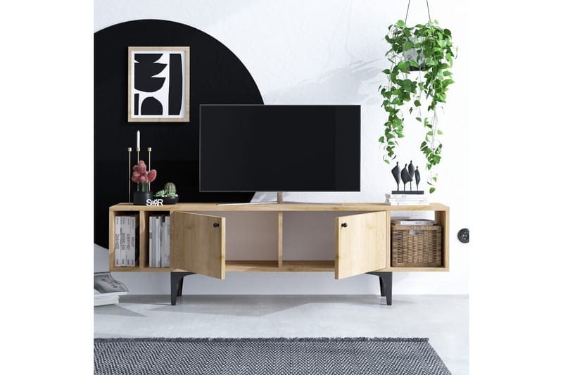 Tv-benk Urgby 150x47 cm - Blå - TV benk & mediabenk