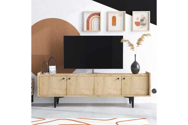Tv-benk Urgby 150x57 cm - Blå - TV benk & mediabenk