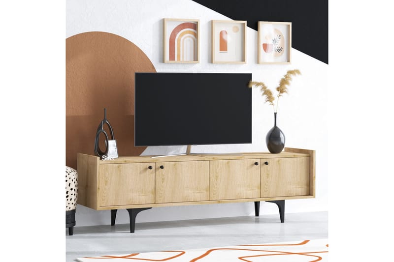 Tv-benk Urgby 150x57 cm - Blå - TV benk & mediabenk