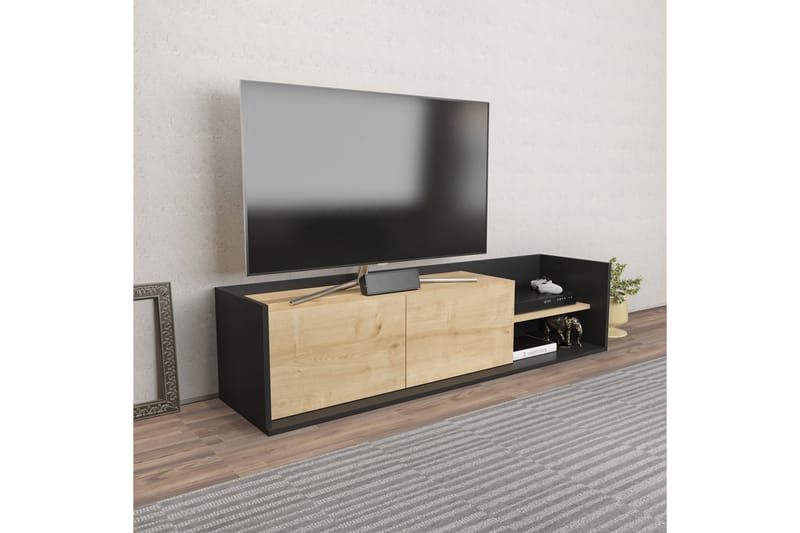 Tv-benk Urgby 160x36,8 cm - Antrasitt - TV benk & mediabenk