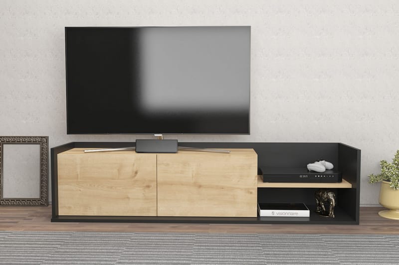 Tv-benk Urgby 160x36,8 cm - Antrasitt - TV benk & mediabenk