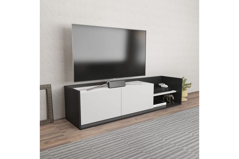 Tv-benk Urgby 160x36,8 cm - Antrasitt - TV benk & mediabenk