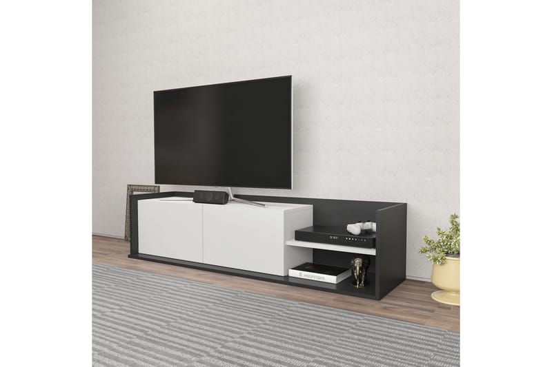 Tv-benk Urgby 160x36,8 cm - Antrasitt - TV benk & mediabenk