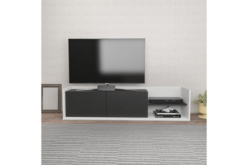 Tv-benk Urgby 160x36,8 cm - Hvit - TV benk & mediabenk