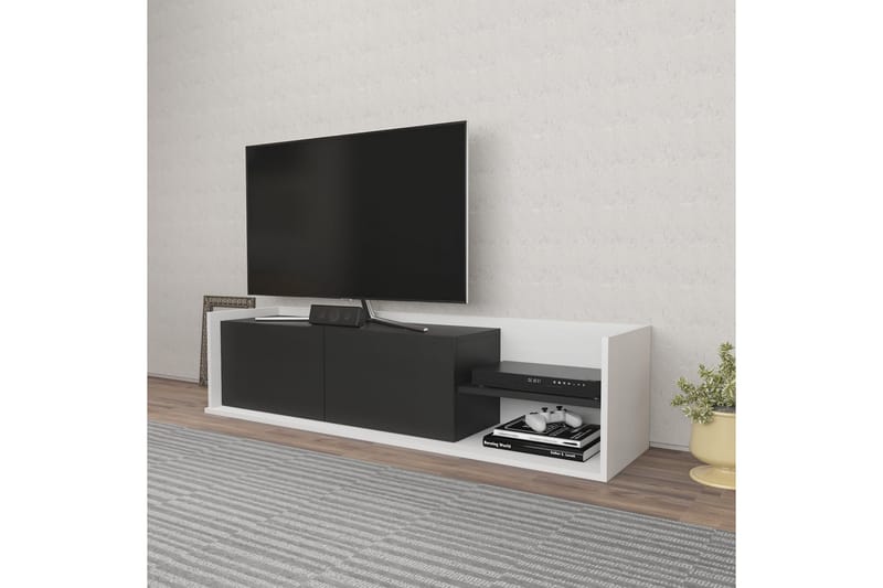 Tv-benk Urgby 160x36,8 cm - Hvit - TV benk & mediabenk