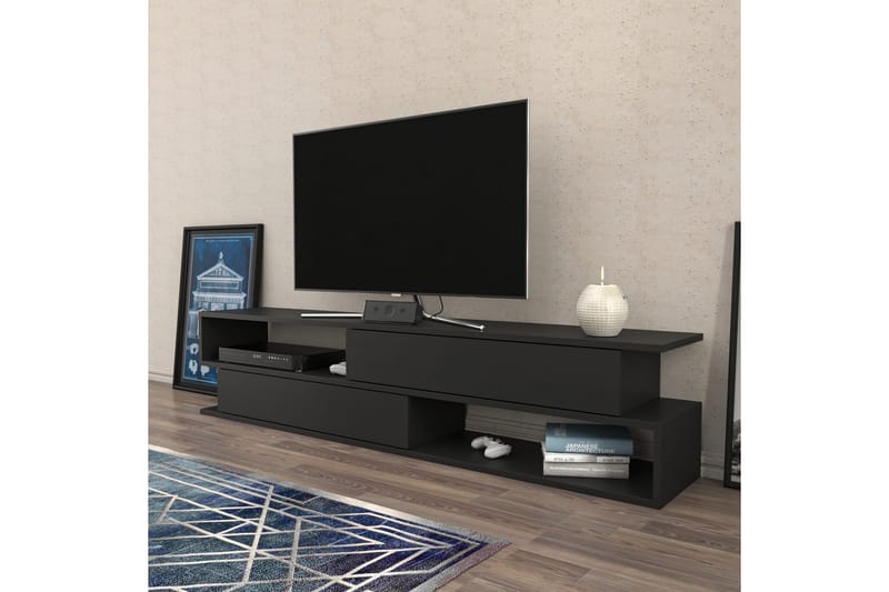Tv-benk Urgby 160x38,6 cm - Antrasitt - TV benk & mediabenk